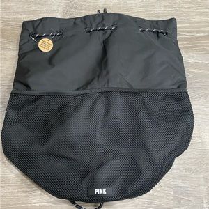PINK black backpack